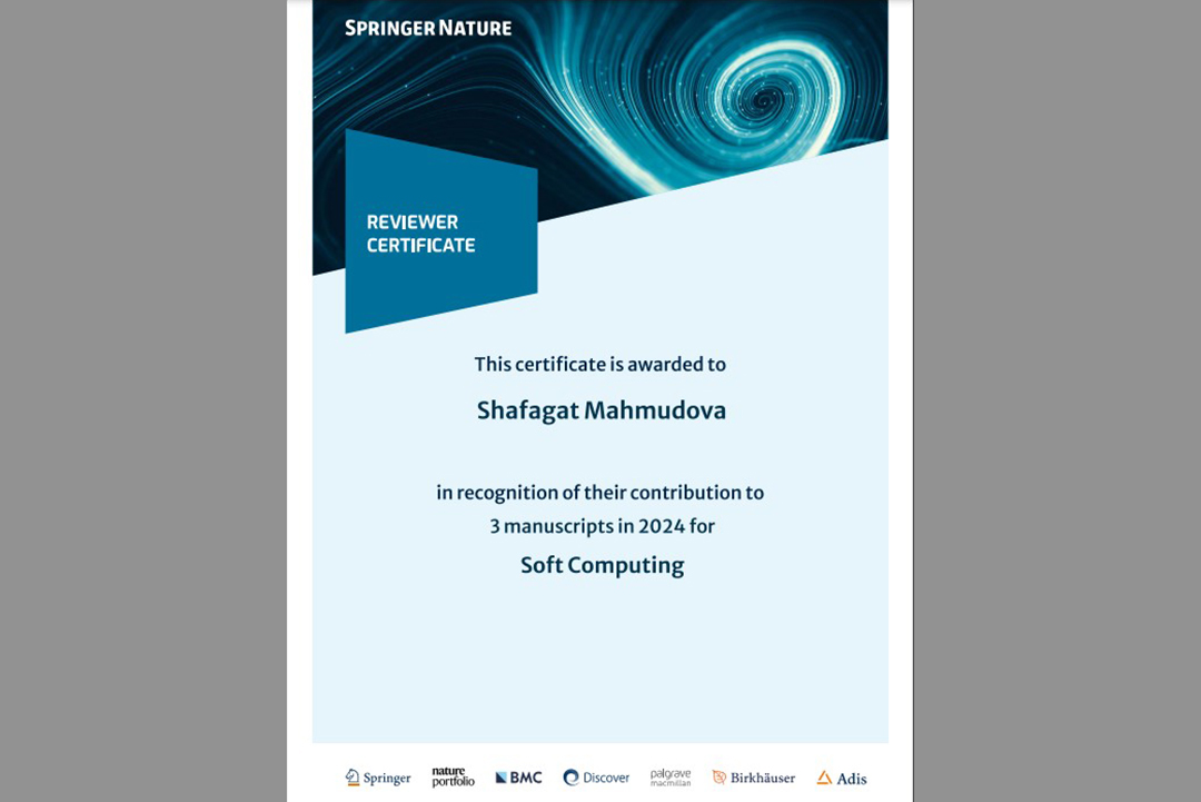 “Soft Computing” jurnalı institut əməkdaşının elmi ekspertiza fəaliyyətini yüksək qiymətləndirib, Elm və Təhsil Nazirliyi, Elm ve Tehsil Nazirliyi, Azərbaycan Respublikası Elm və Təhsil Nazirliyi, Azerbaycan Respublikasi Elm ve Tehsil Nazirliyi, Elm və Ali Təhsil üzrə Dövlət Agentliyi, Elm və Ali Təhsil, AMEA, Azərbaycan Milli Elmlər Akademiyası, Elmler Akademiyasi, İnformasiya Texnologiyaları İnstitutu, İnformasiya Texnologiyaları, AMEA ITI, AMEA İTİ, İTİ, ITI, ikt.az, ict.az, ict, ikt, www.ict.az, www.ikt.az, Rasim Aliguliyev, Rasim Əliquliyev, RM Əliquliyev, Əliquliyev Rasim, Academician Rasim Aliguliyev